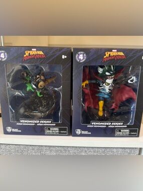 Marvel Spider-Man Maximum Venom Collectible Figure Boxes - Groot & Dr Strange